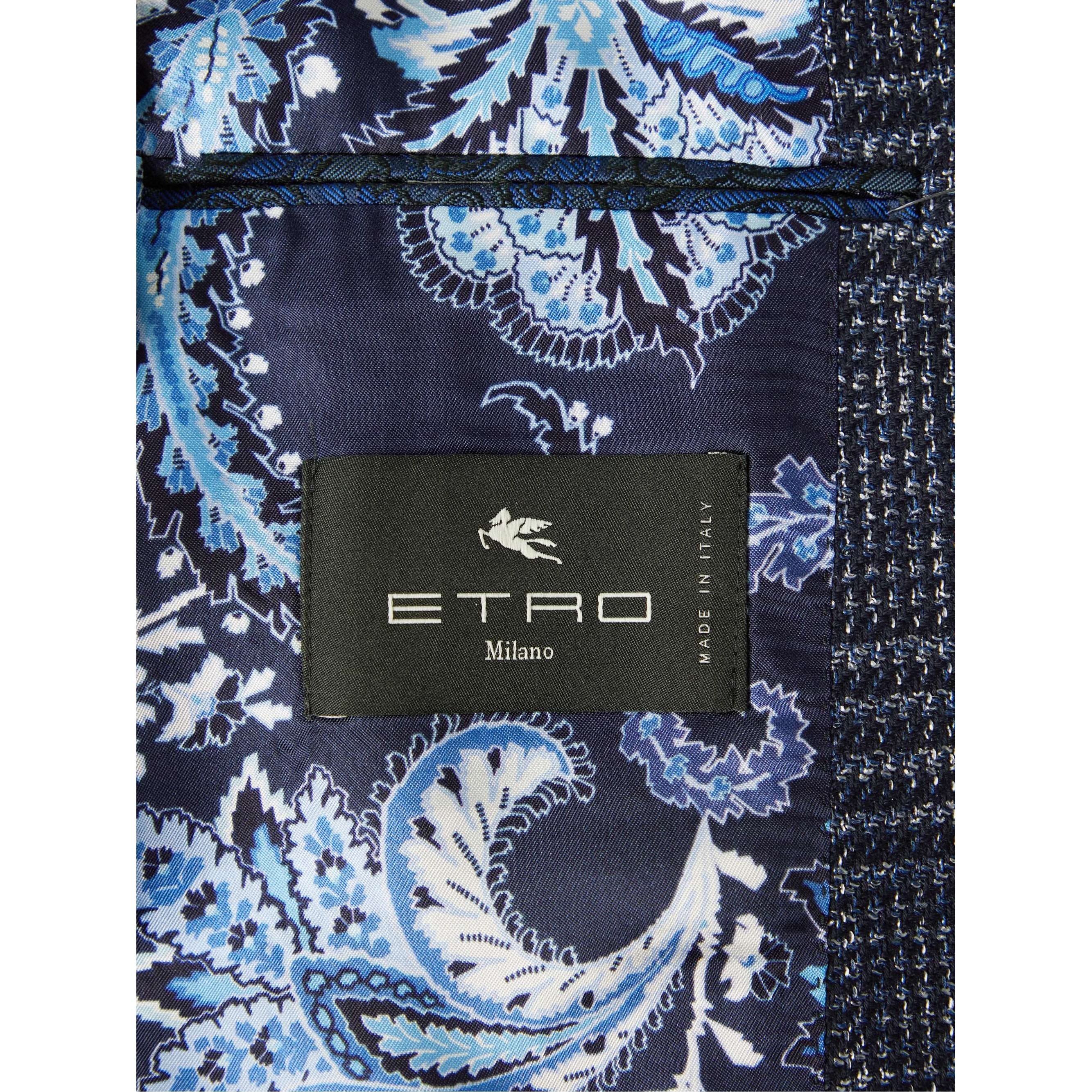 ETRO チェック コットンジャージー テーラードジャケット (ETRO