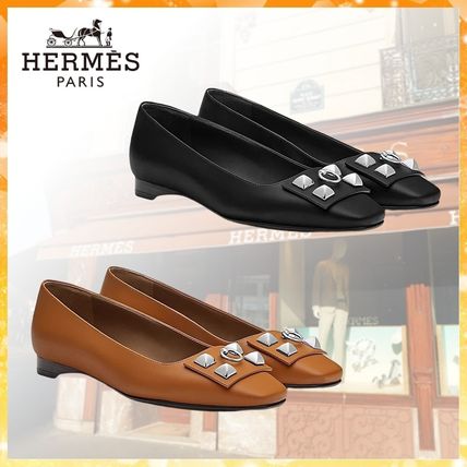 一回着!Hermes エルメス バレエシューズ フラットシューズ 靴 341