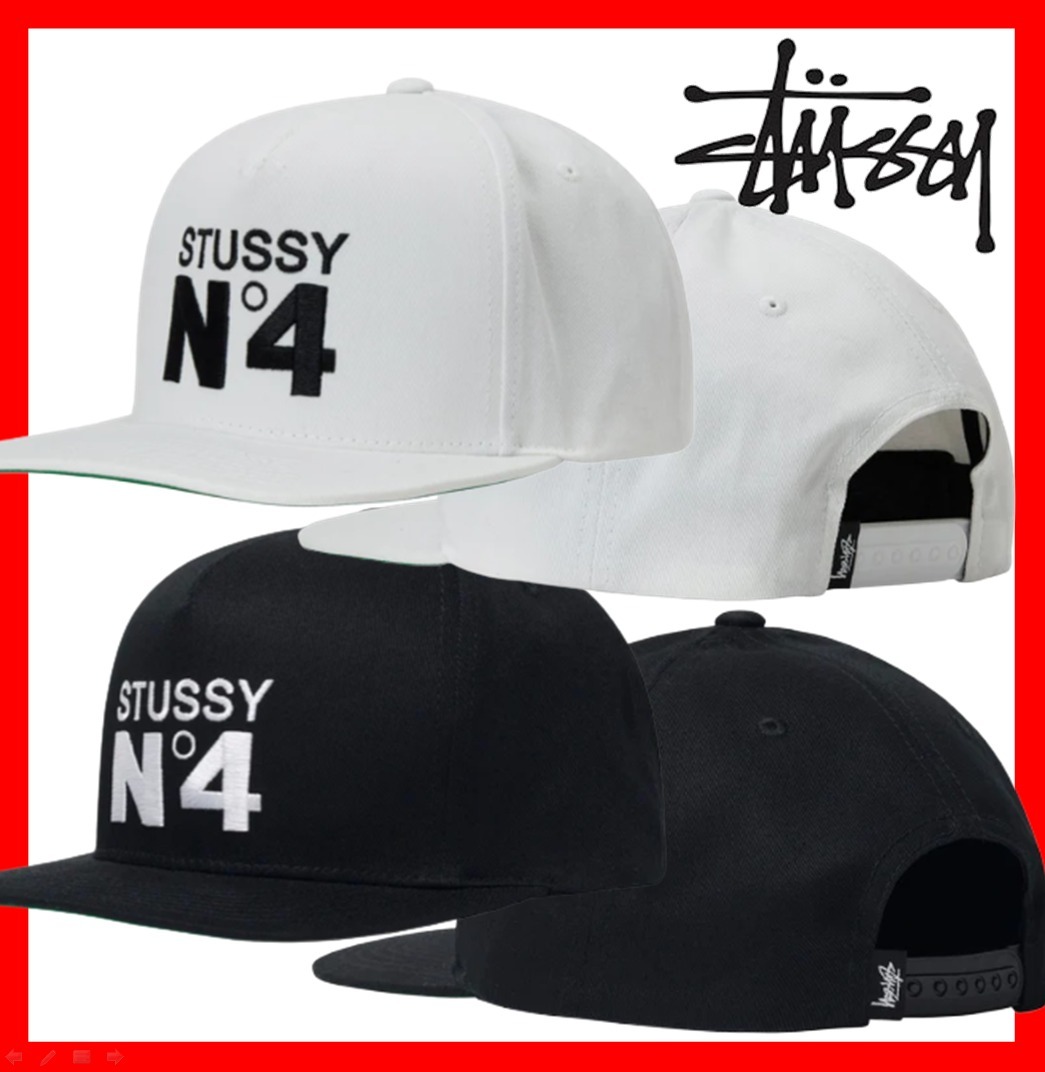 ★韓国の人気★【STUSSY】★NO. 4 POINT CROWN CA.P★