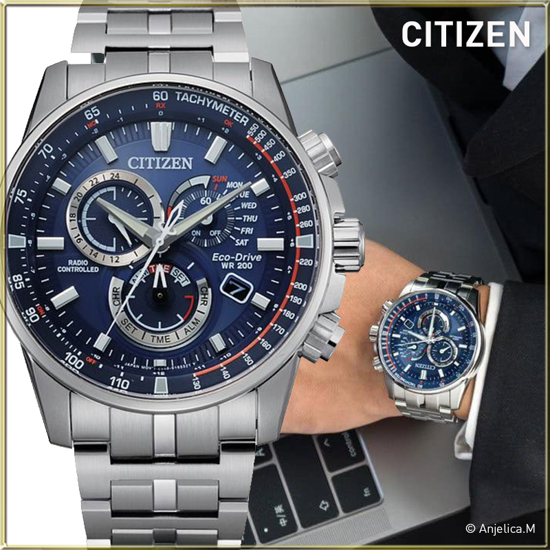 ★レア逆輸入★Citizen Men's Eco-Drive Chronograph Watch