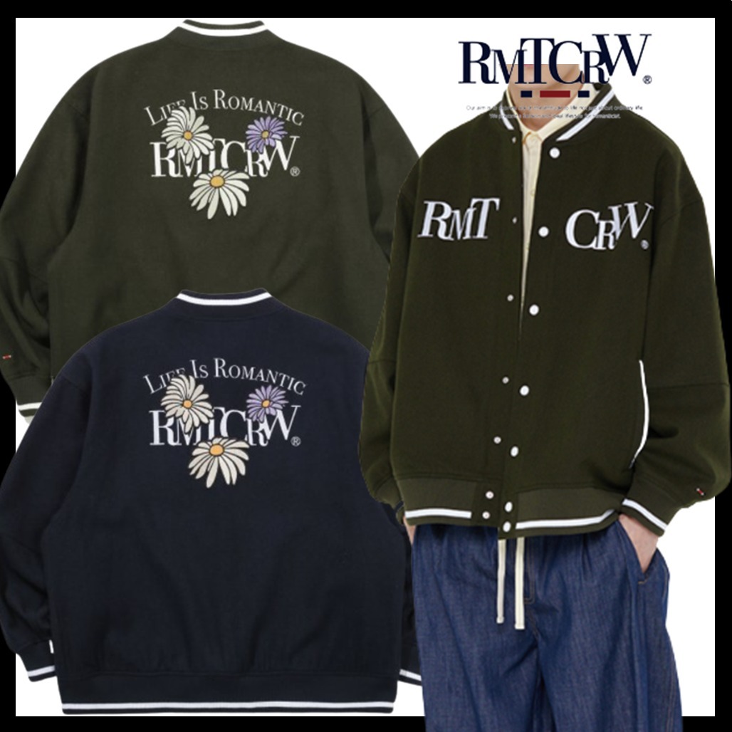 ☆関税込☆ROMANTIC CROWN★WILD FLOWER WOOL VARSITY JACKET★
