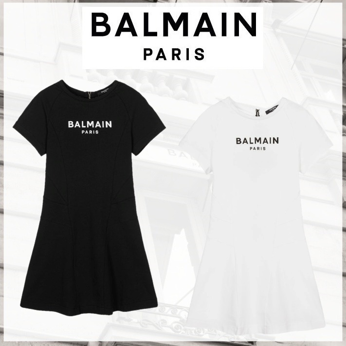 大人もOK ☆BALMAIN☆ コットン ロゴ ワンピース