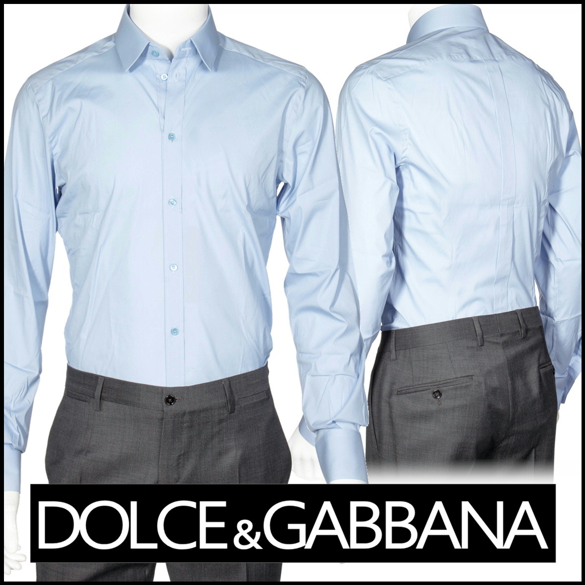 Dolce &GabbanaコットンDGロゴデニム長袖シャツ www.dardanosnet.gr