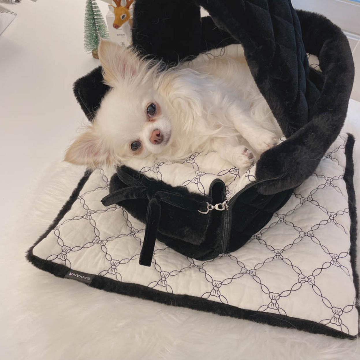 《韓国BABIANA》AJI BAG TOTE 3色 Sサイズ ブランケット＆肩紐付