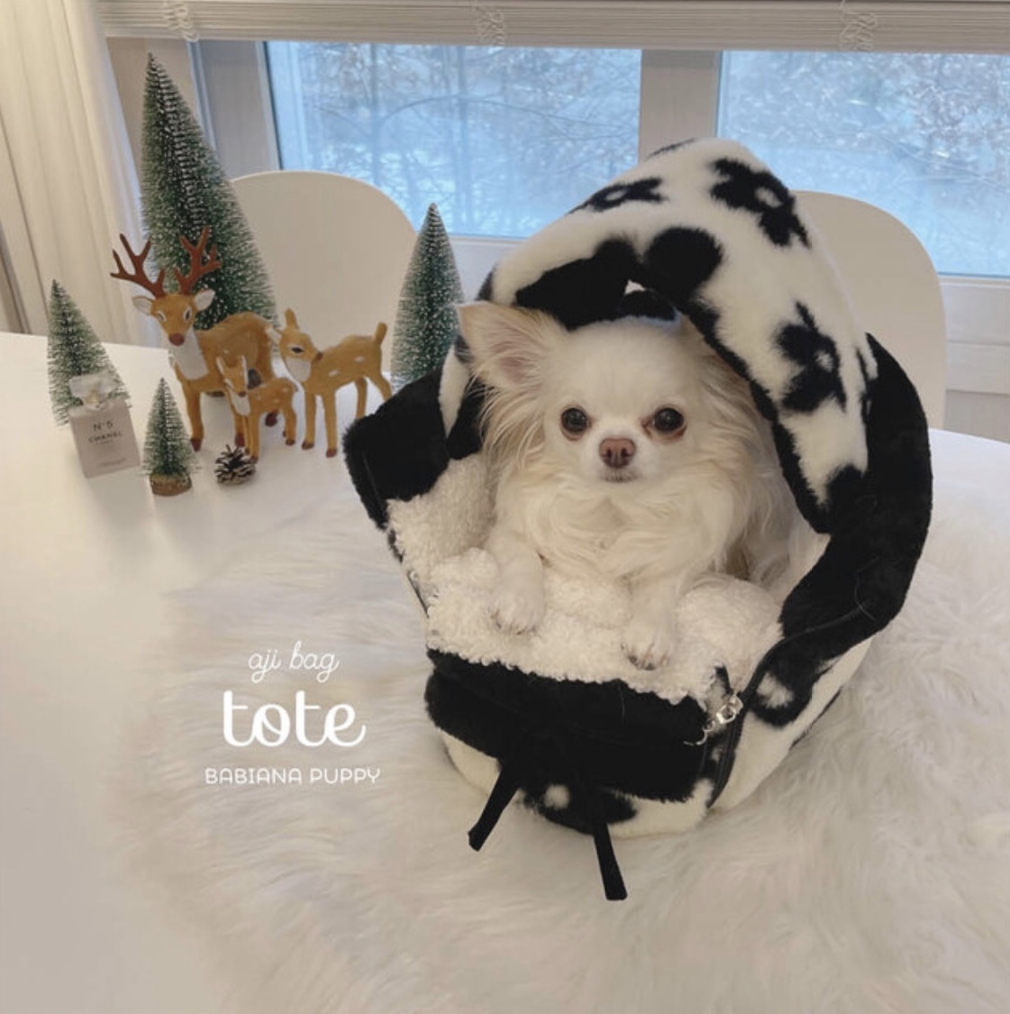 《韓国BABIANA》AJI BAG TOTE 3色 Sサイズ ブランケット＆肩紐付