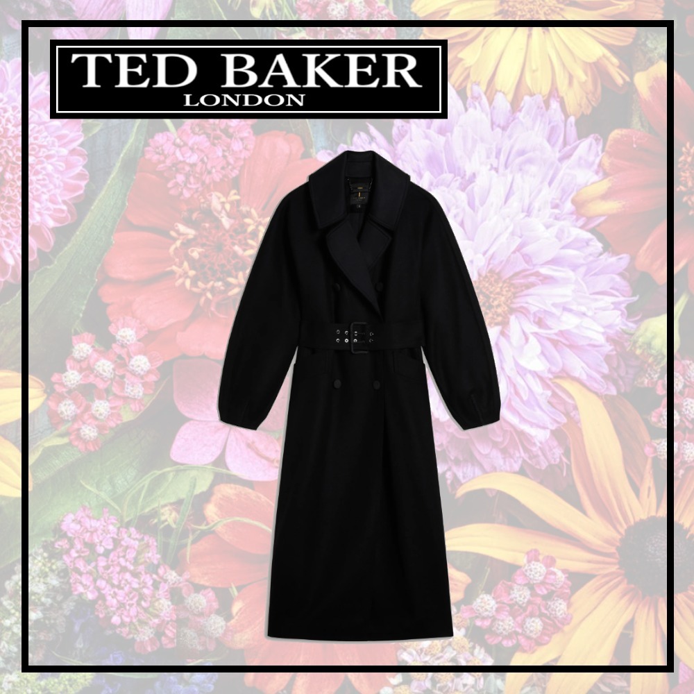 TED BAKER ウール ロングラップコート/テッドベイカー