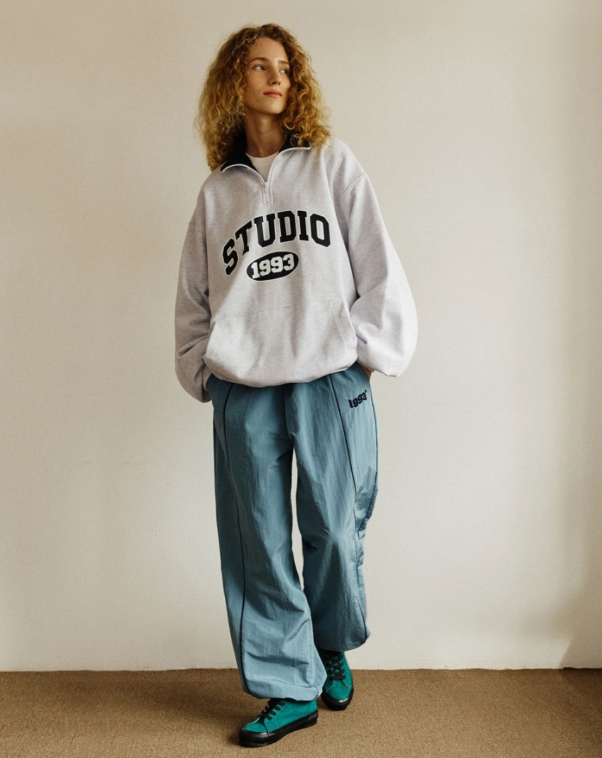 ☆送料・関税込☆1993 STUDIO☆STUDIO ARCH LOGO HALF ZIP-UP