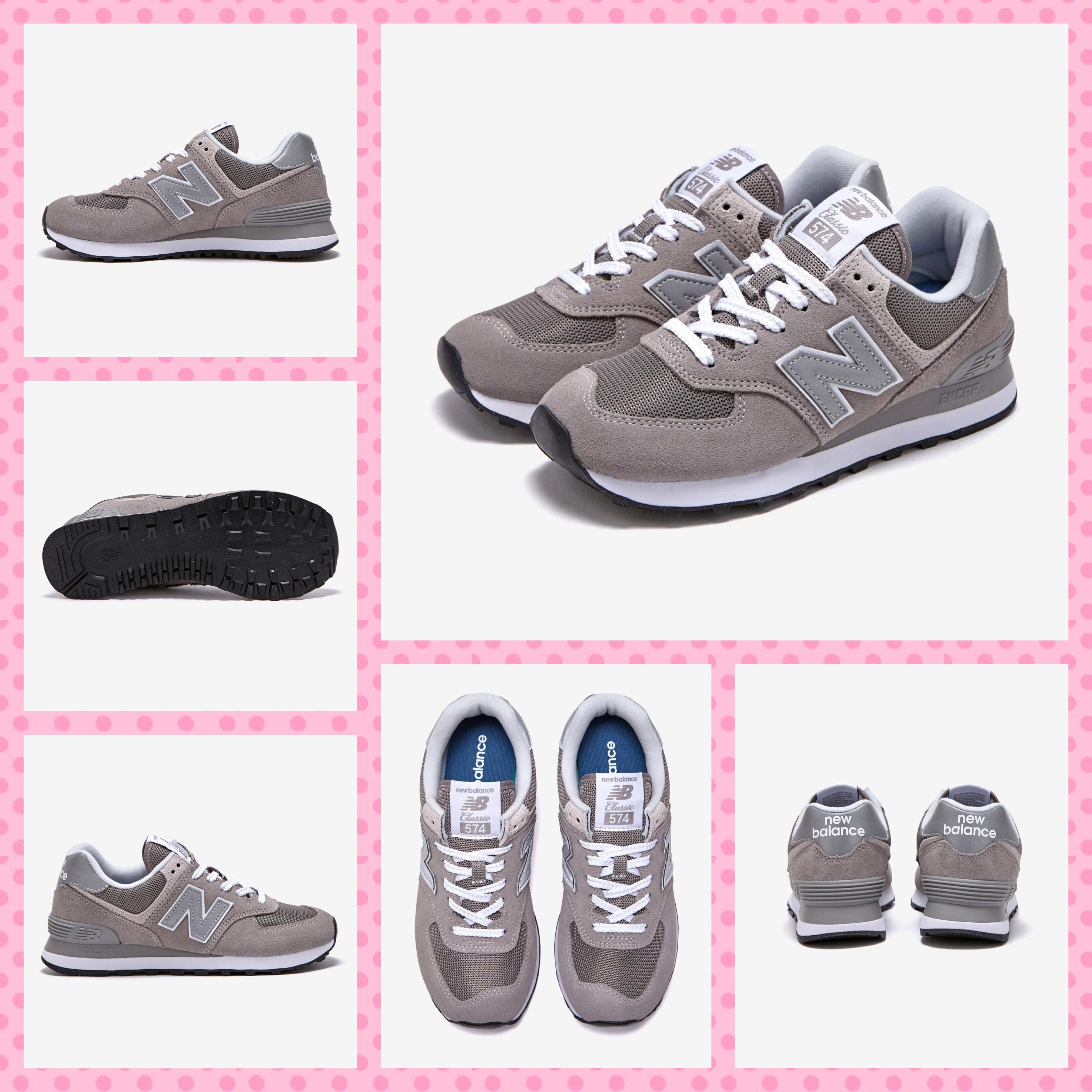 《☆送料無料☆》☆New Balance☆WL574EVG (WOMEN)☆Gray