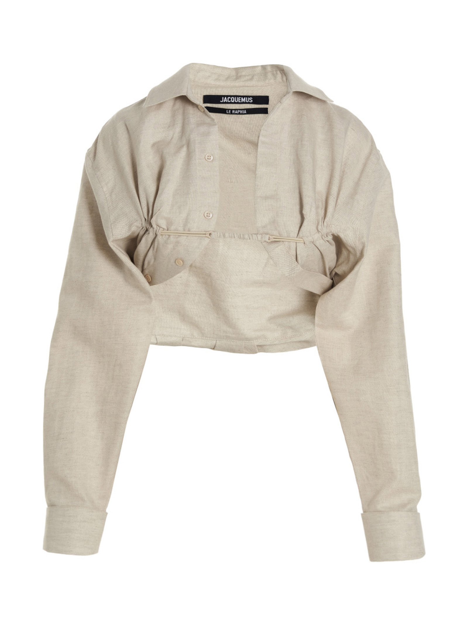 緑林シリーズ jacquemus リネン machou シャツ - 通販 - vsla.in