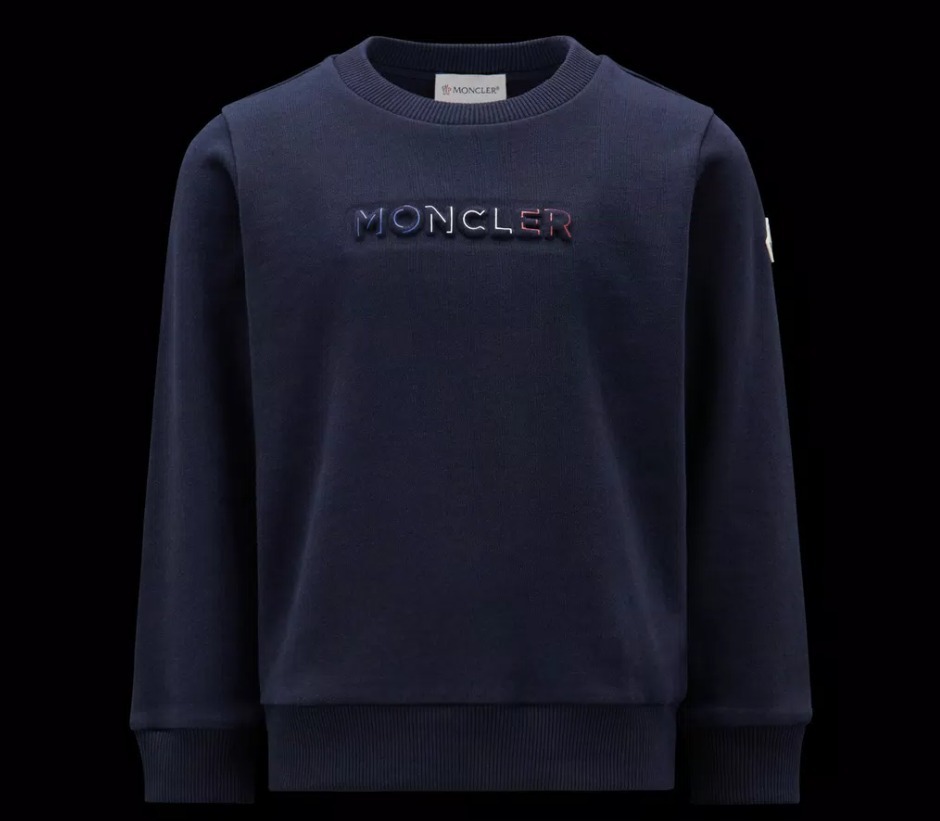 大人もOK！MONCLER 2023春夏 ロゴ入りスウェットシャツ 12A/14A
