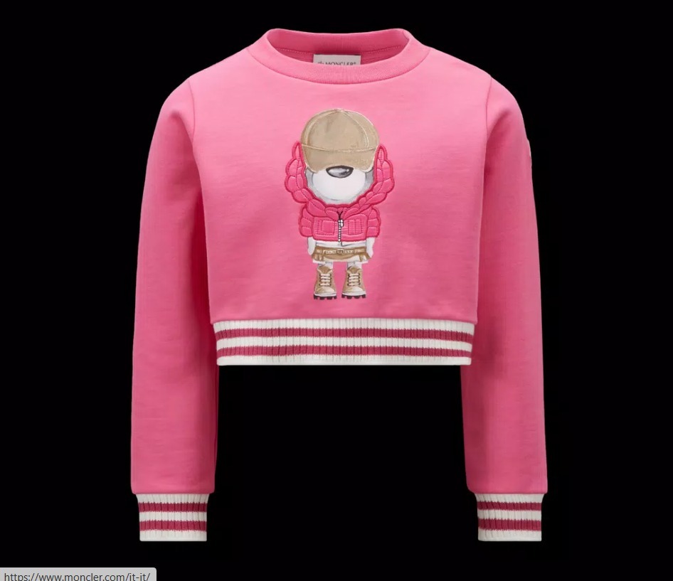 MONCLER2022春夏新作キッズ ロゴ付きクルーネックTシャツ 8A/10A MONCLER 2023春夏新作キッズ ロゴ付きスウェットシャツ 8A/10A