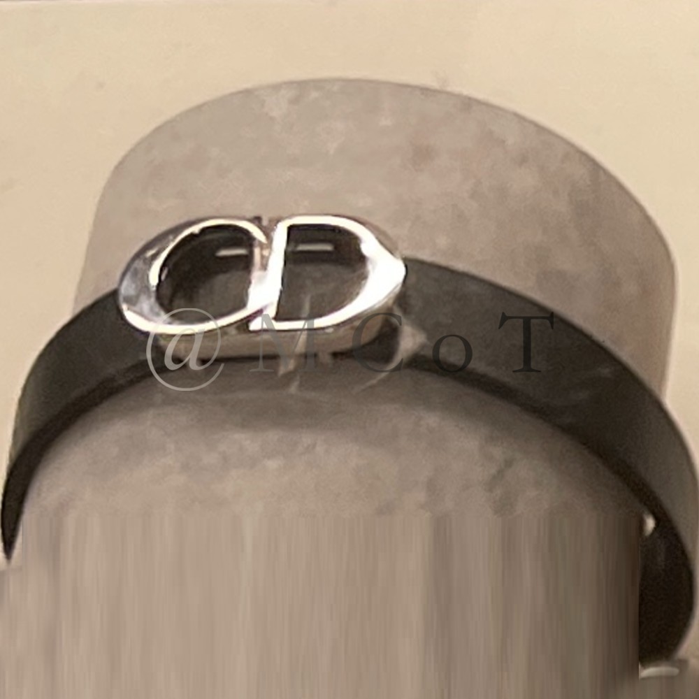 【直営店買付】Dior 完売必至 CD アイコン レザー ブレスレット