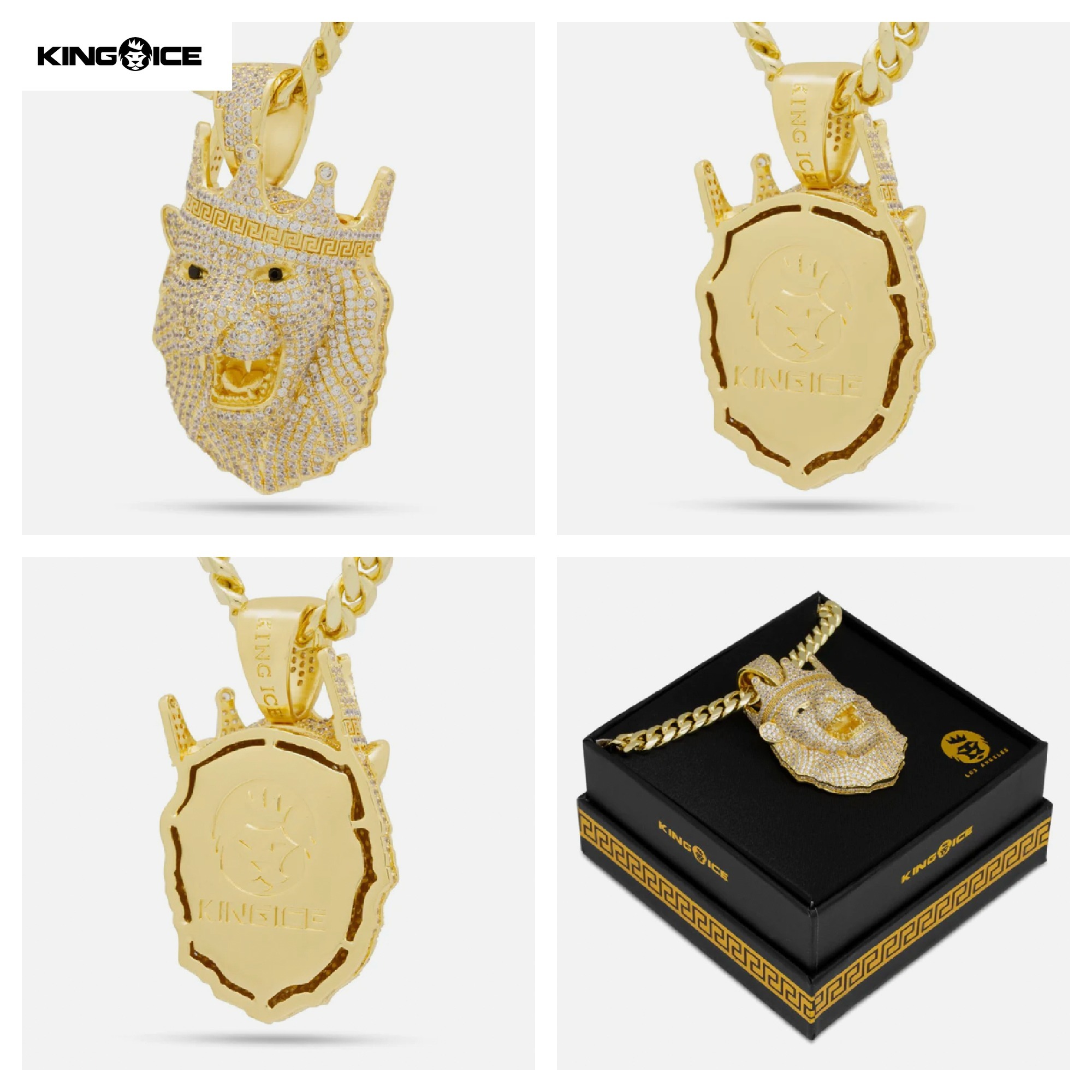 【King Ice】☆日本未入荷☆ICY  LION NECKLACE 2.4\