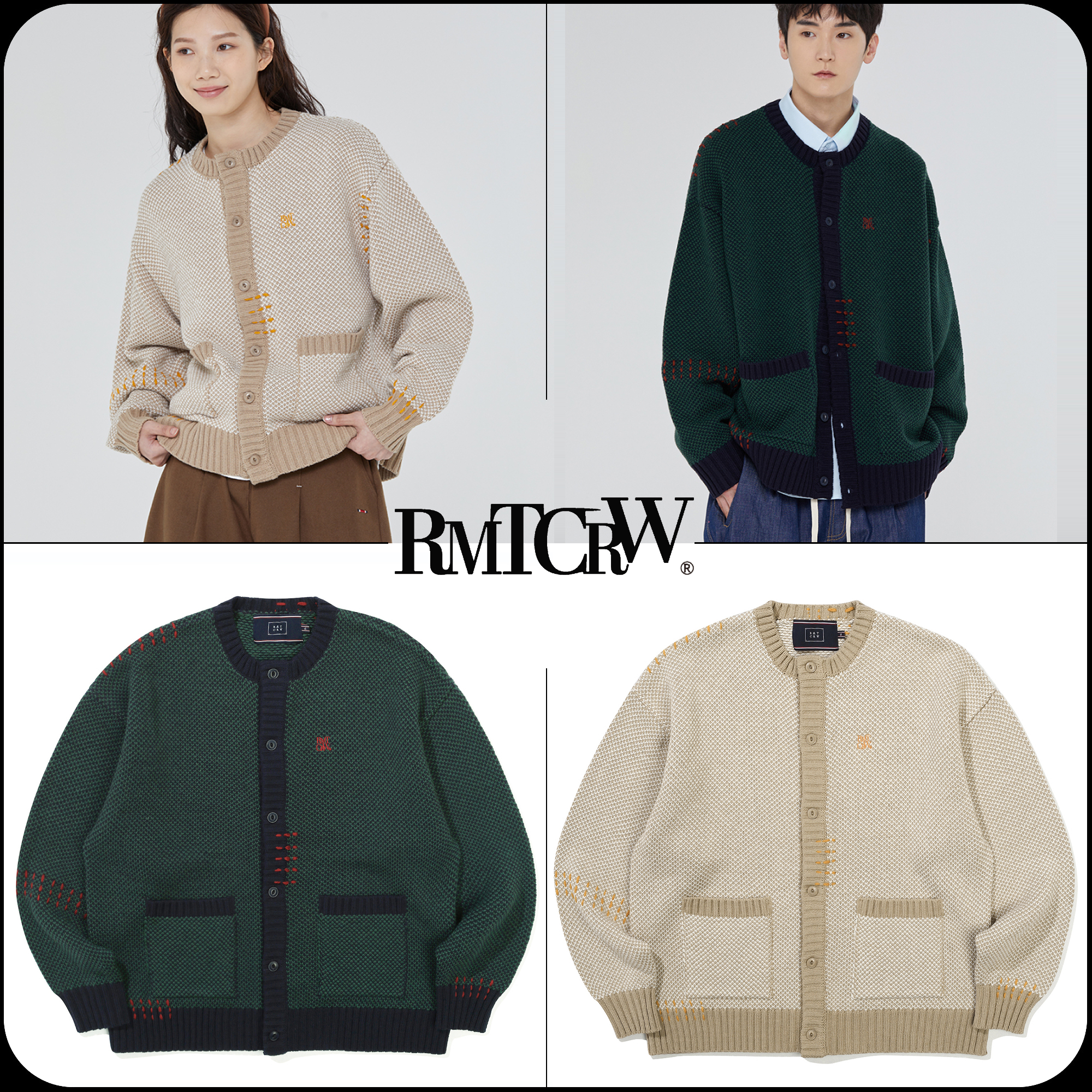 [ROMANTIC CROWN]★HAND STITCH ROUND CARDIGAN