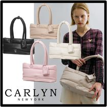 CARLYN Casual Style Street Style Logo Shoulder Bags