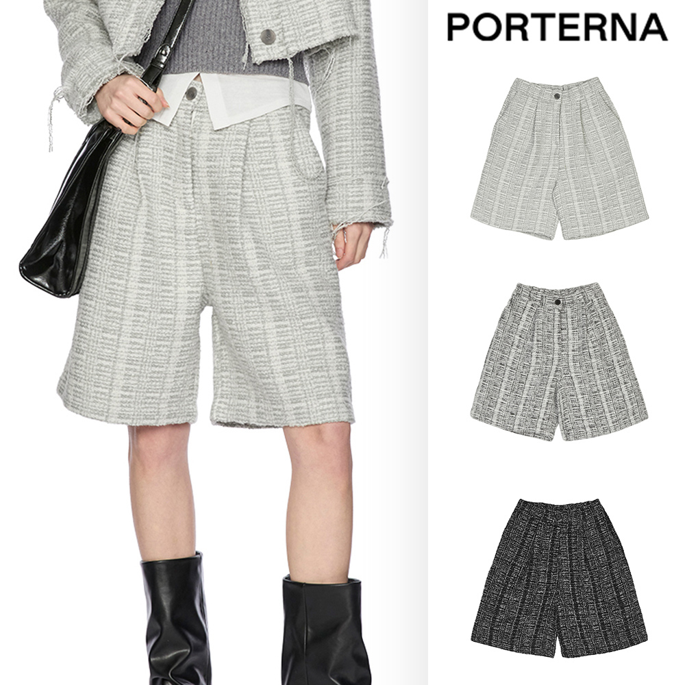 【PORTERNA】Senti Loco Tweed Shorts