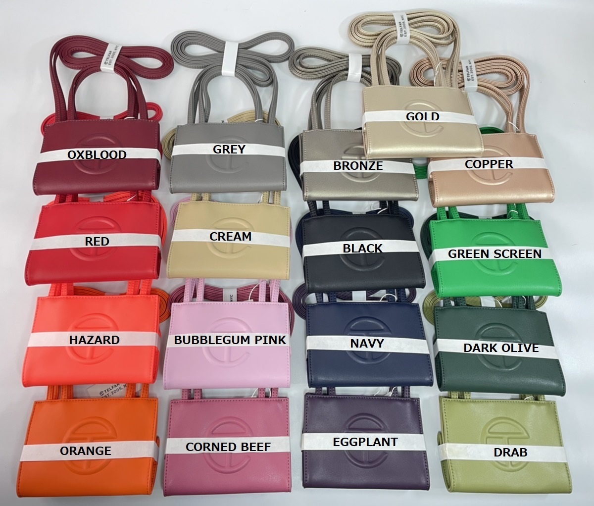 即お届け Telfar テルファースモール ショッピングバッグ グレー