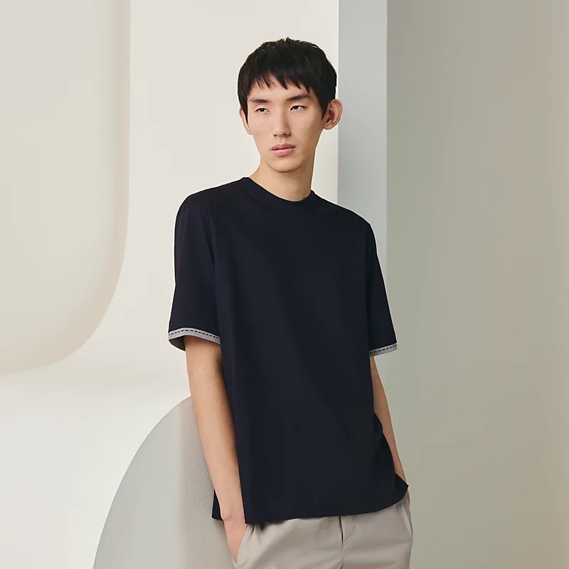《23SS★》HERMES Tシャツ piqures Sellier コットン