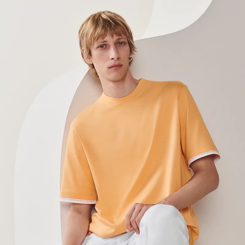 《23SS★》HERMES Tシャツ piqures Sellier コットン