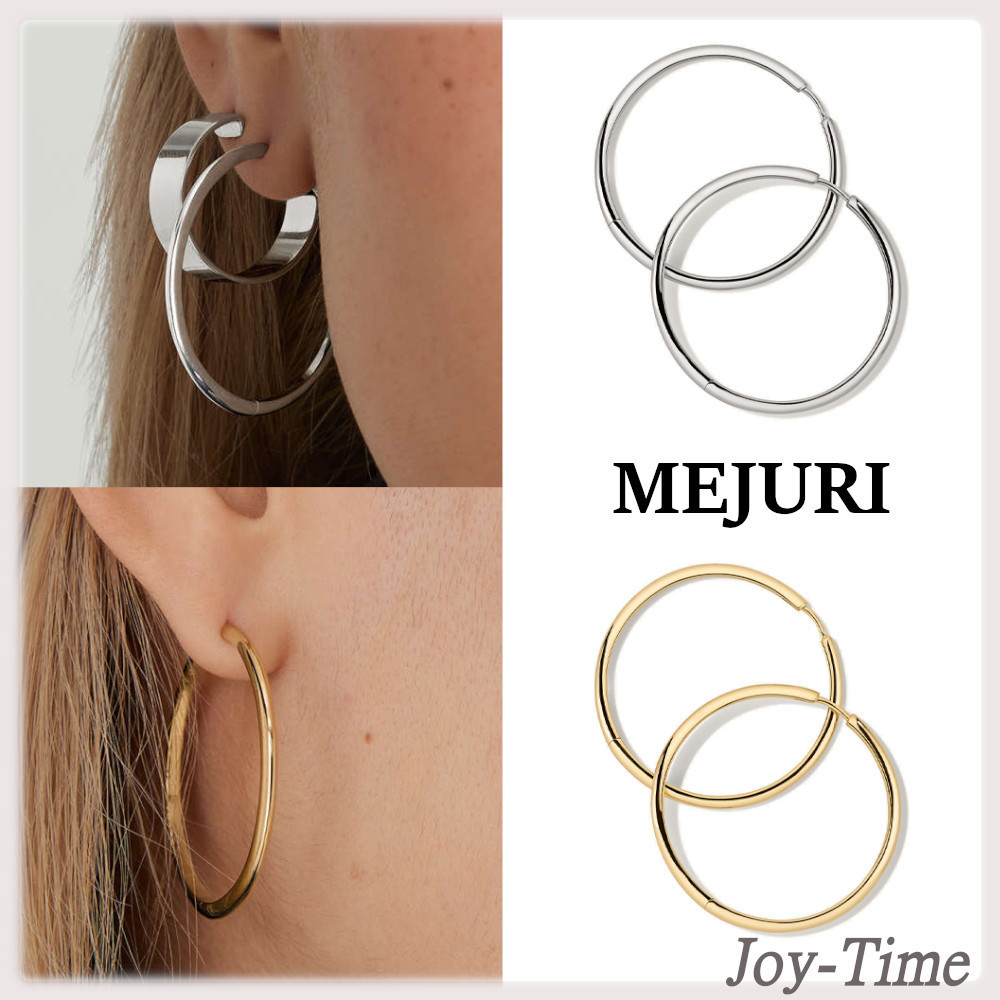関税-送料込★MEJURI★チューブ オーバーサイズ フープ ピアス