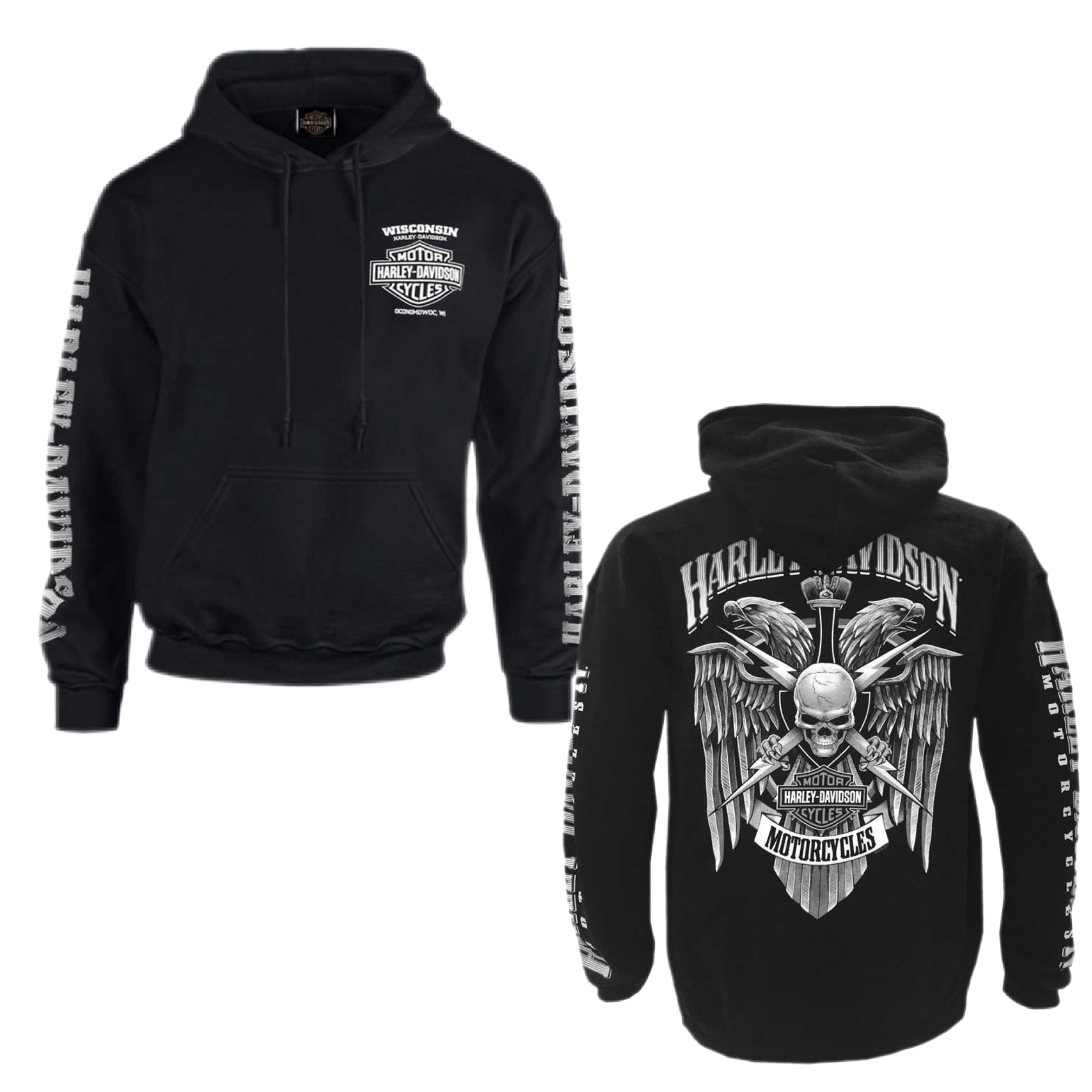 Harley Davidson プルオーバー フーディ 関税送料無料
