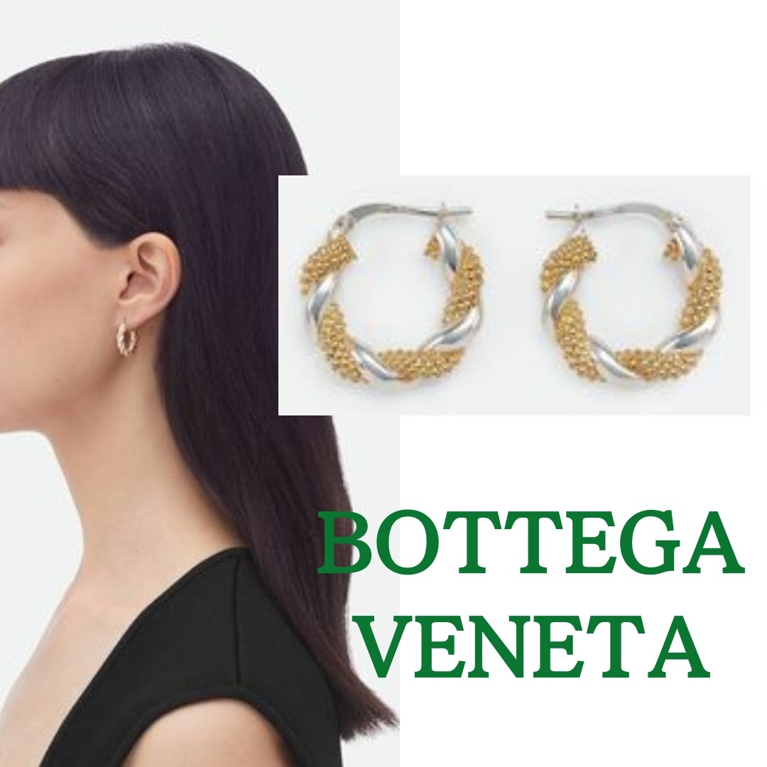 完売必須【Bottega Veneta】ツイストフープピアス