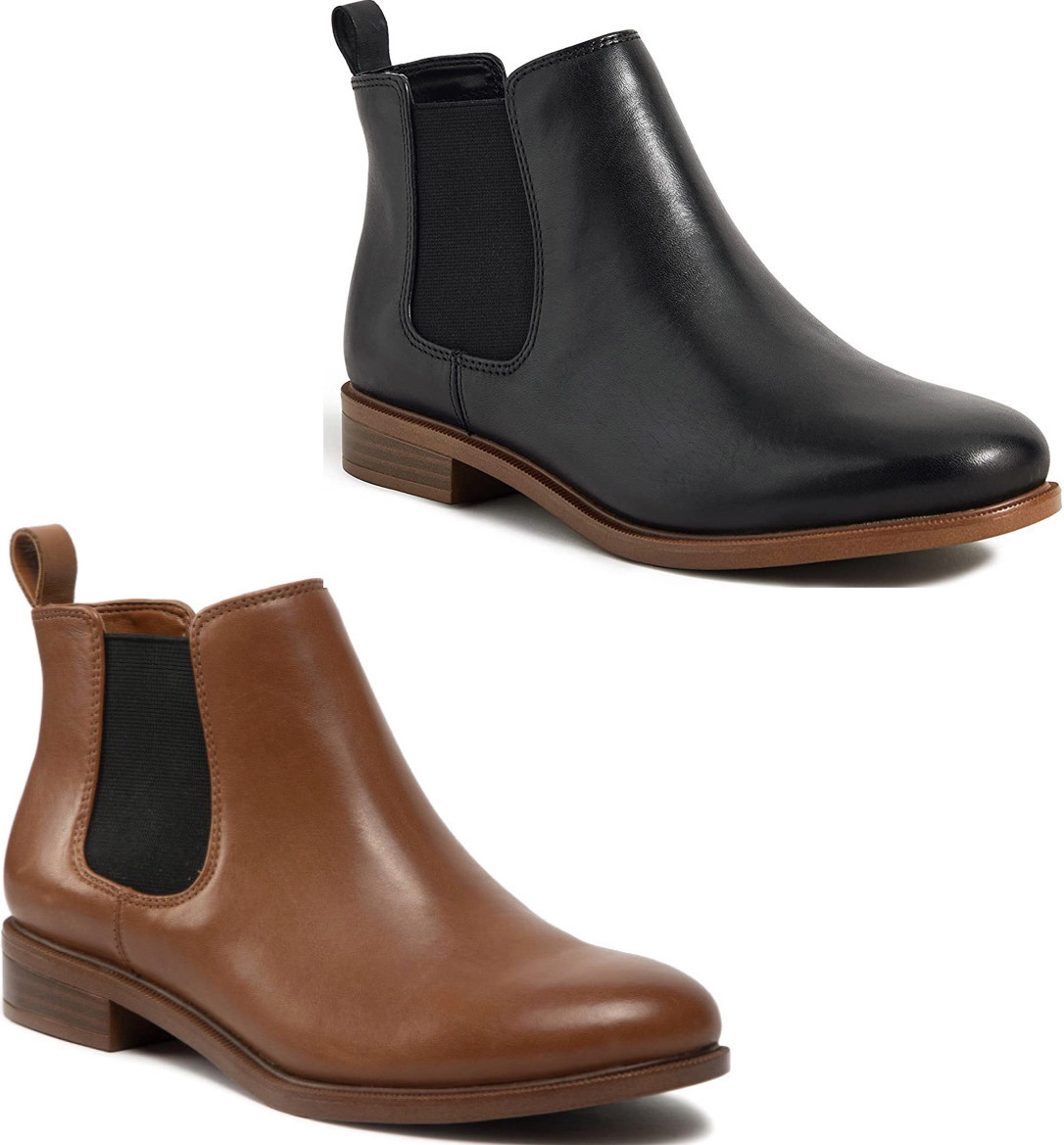 Clarks ブーツ レザー 革 チェルシー オフィス ゴア