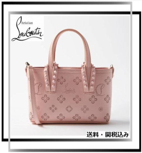 【関税込】CHRISTIAN LOUBOUTIN カバタ ミニ レザートートバッグ