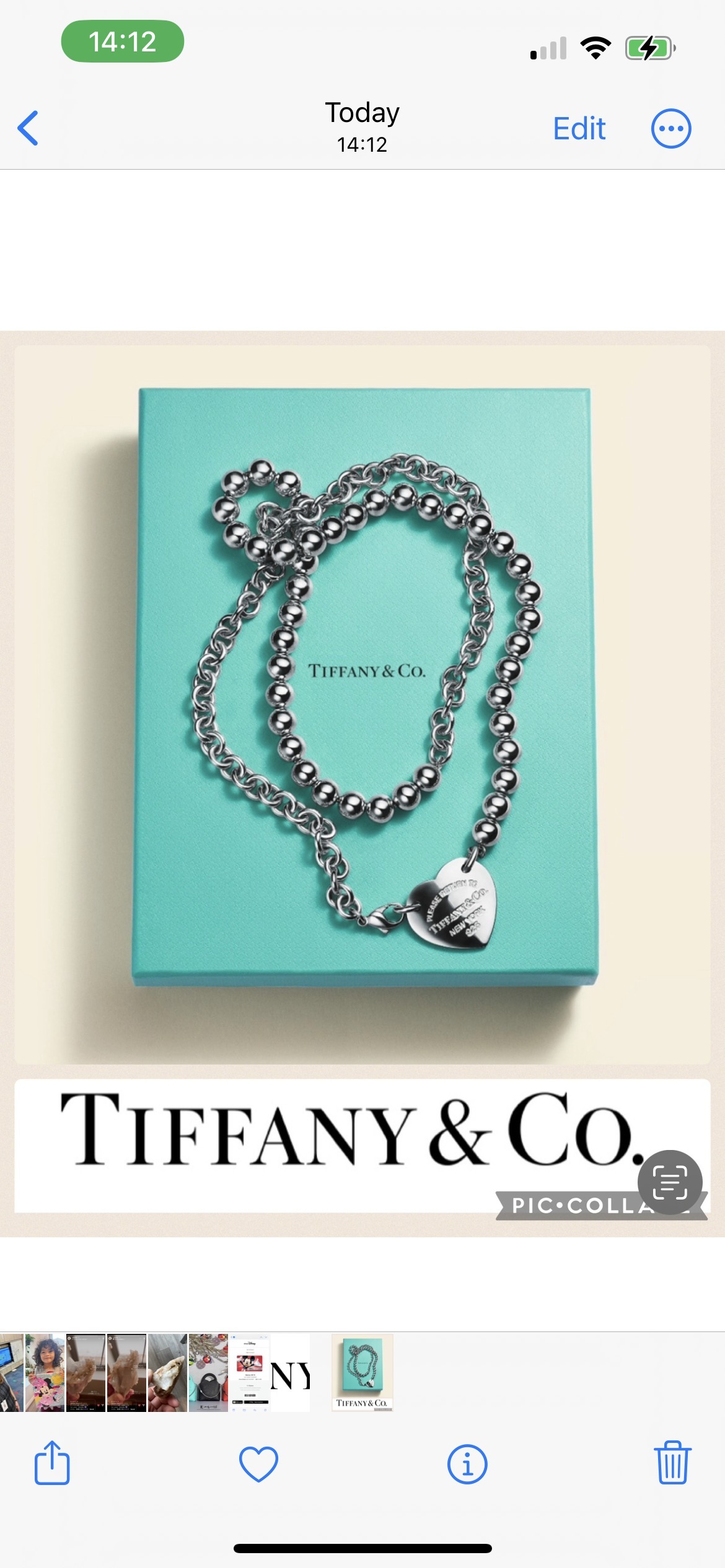 【日本未入荷】TIFFANY ♡Heart Tag Wrap Necklace♡