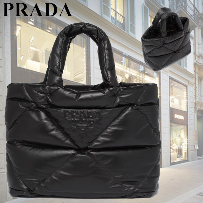 【PRADA】パデッドナッパ トートバッグ 在庫確認ください