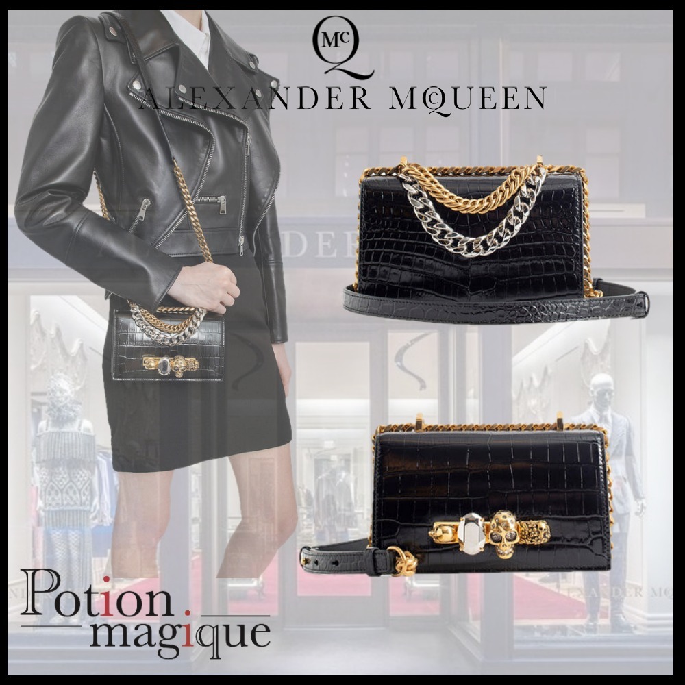 大型専門店 ◇Alexander McQueen◇ スカル ミニ ジュエル サッチェル