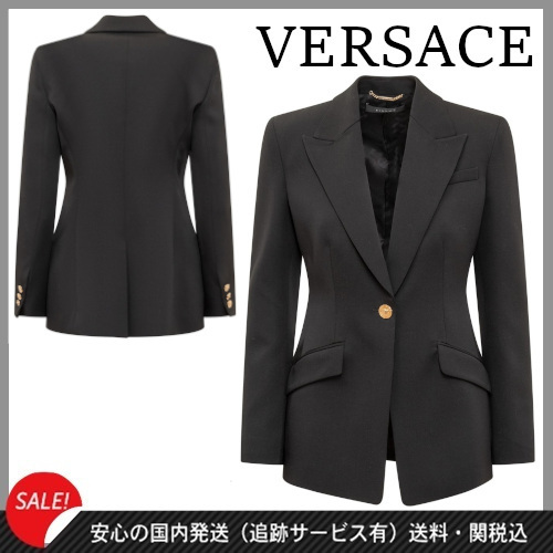 緊急セール【VERSACE】ウールシングルブレザー★送料関税込