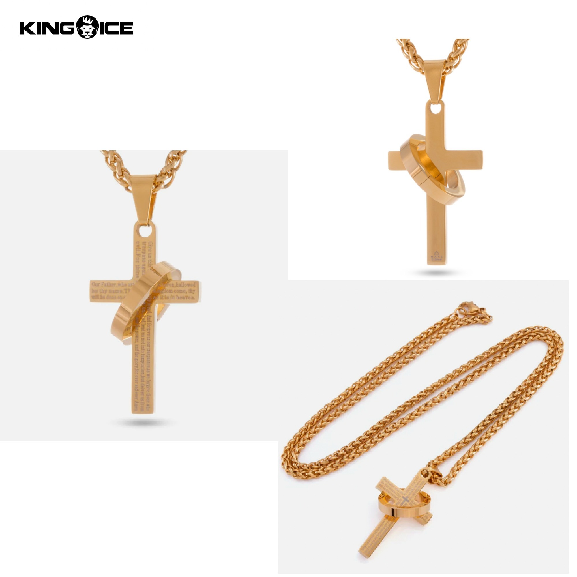 【King Ice】☆日本未入荷☆CROSS OF COMMITMENT NECKLACE