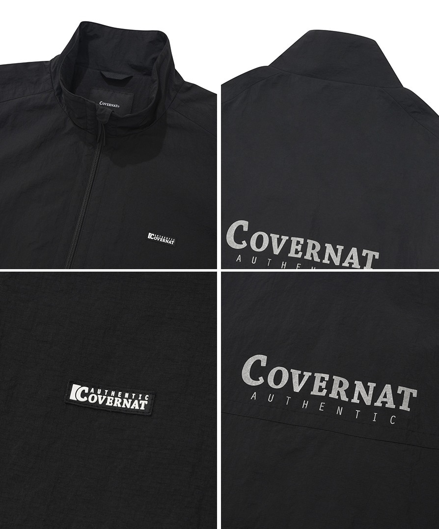 ☆韓国の人気☆【COVERNAT】☆Big Logo Track Jacke.t☆関税込☆ Covernat Unisex Big Logo Track Jacket Black | Bomber Jackets