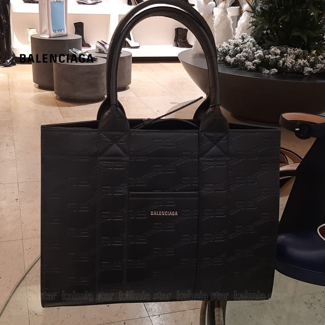 ●送料込●BALENCIAGA HARD2.0 スモールトート BB MONOGRAM型押