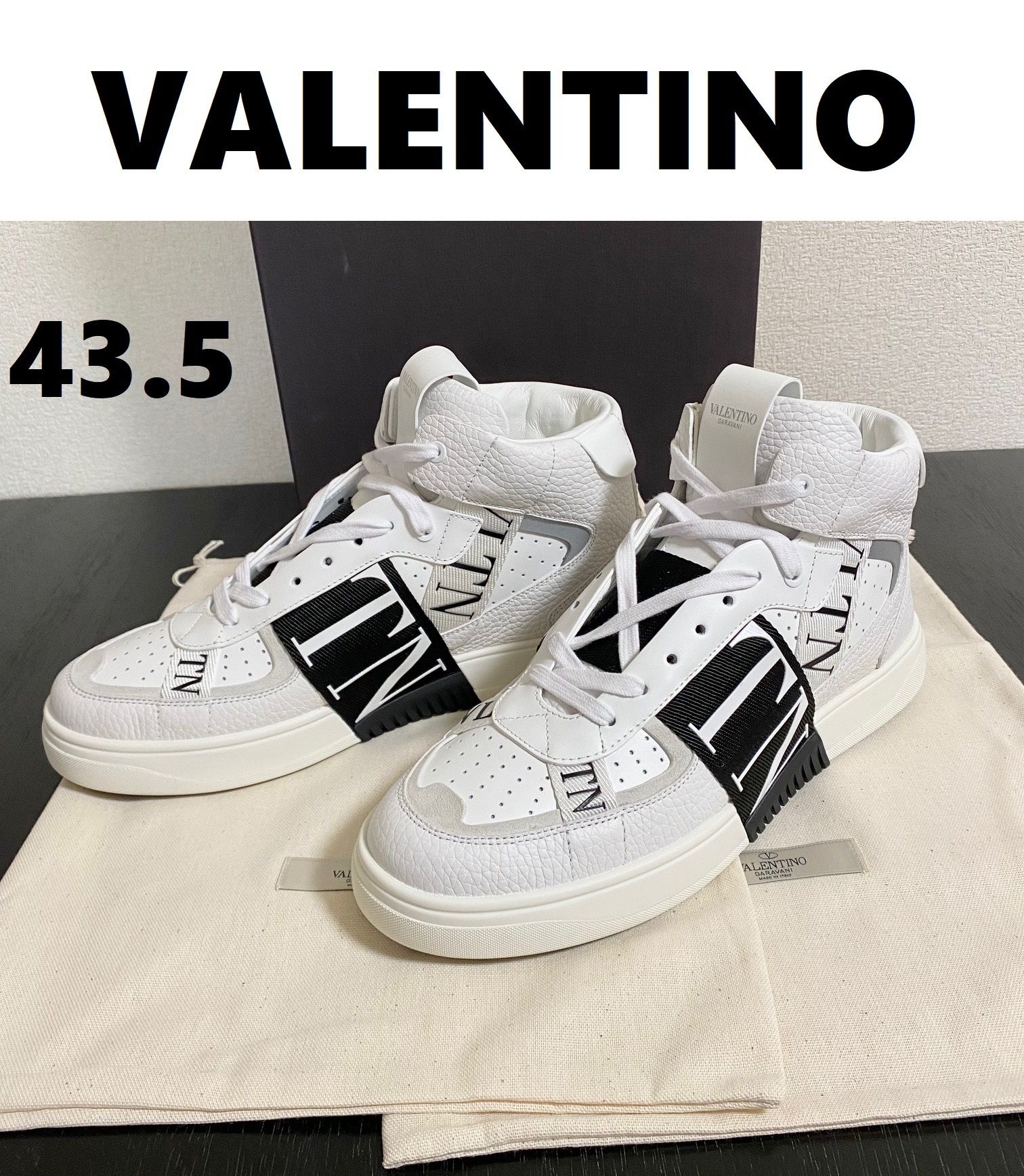 【国内在庫】VALENTINO GARAVANI VLTN ミドルトップ スニーカー