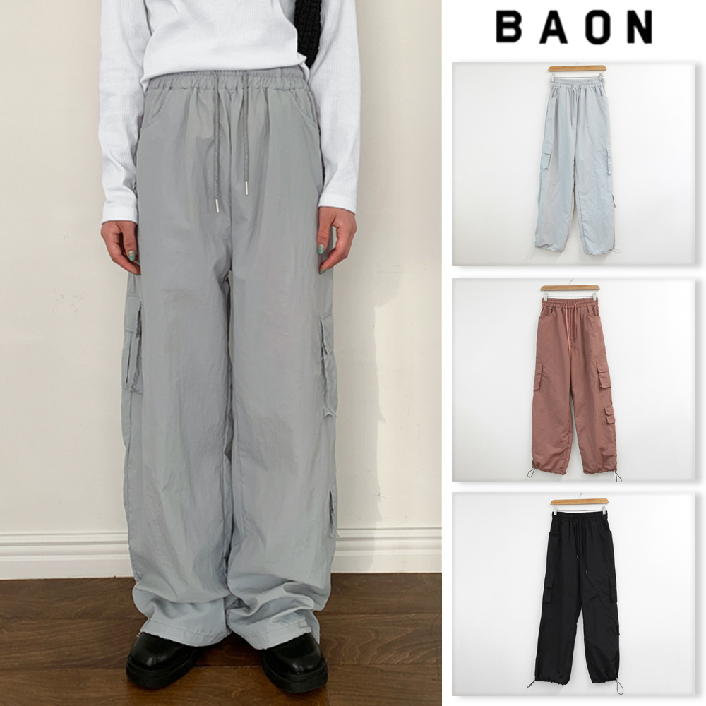 【BAON】[unisex] Pammy String Cargo Pants