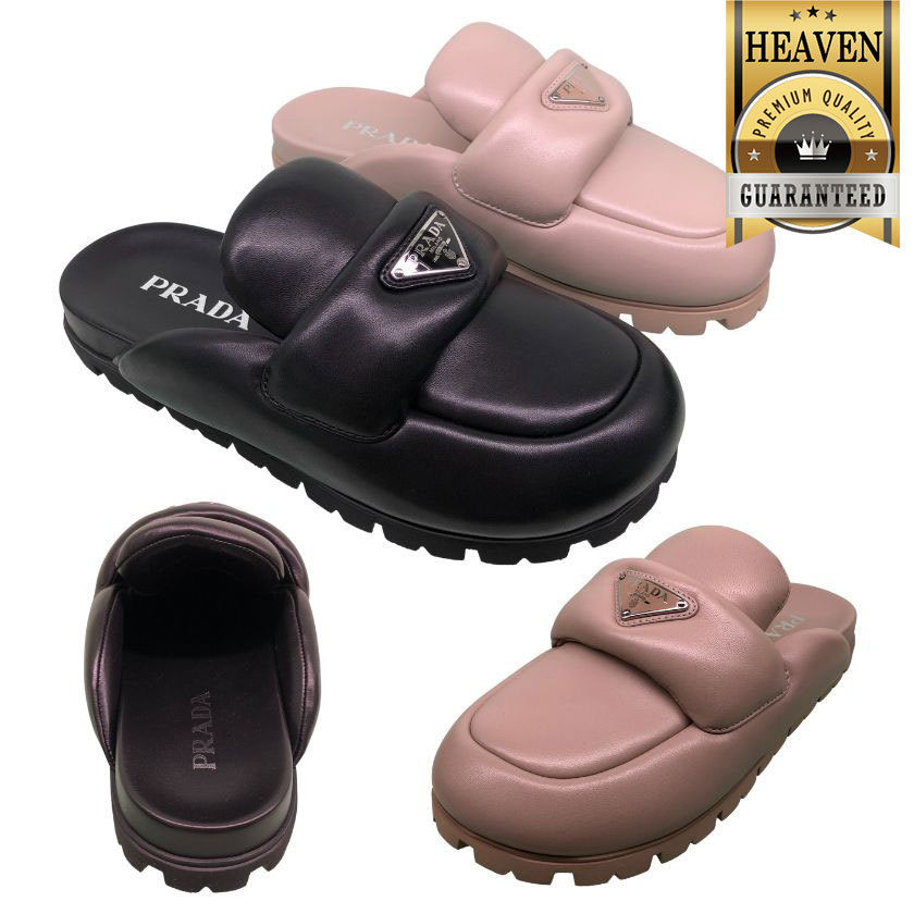 累積売上第１位【PRADA★プラダ】ナッパレザー サボ 1S084N_2DL8