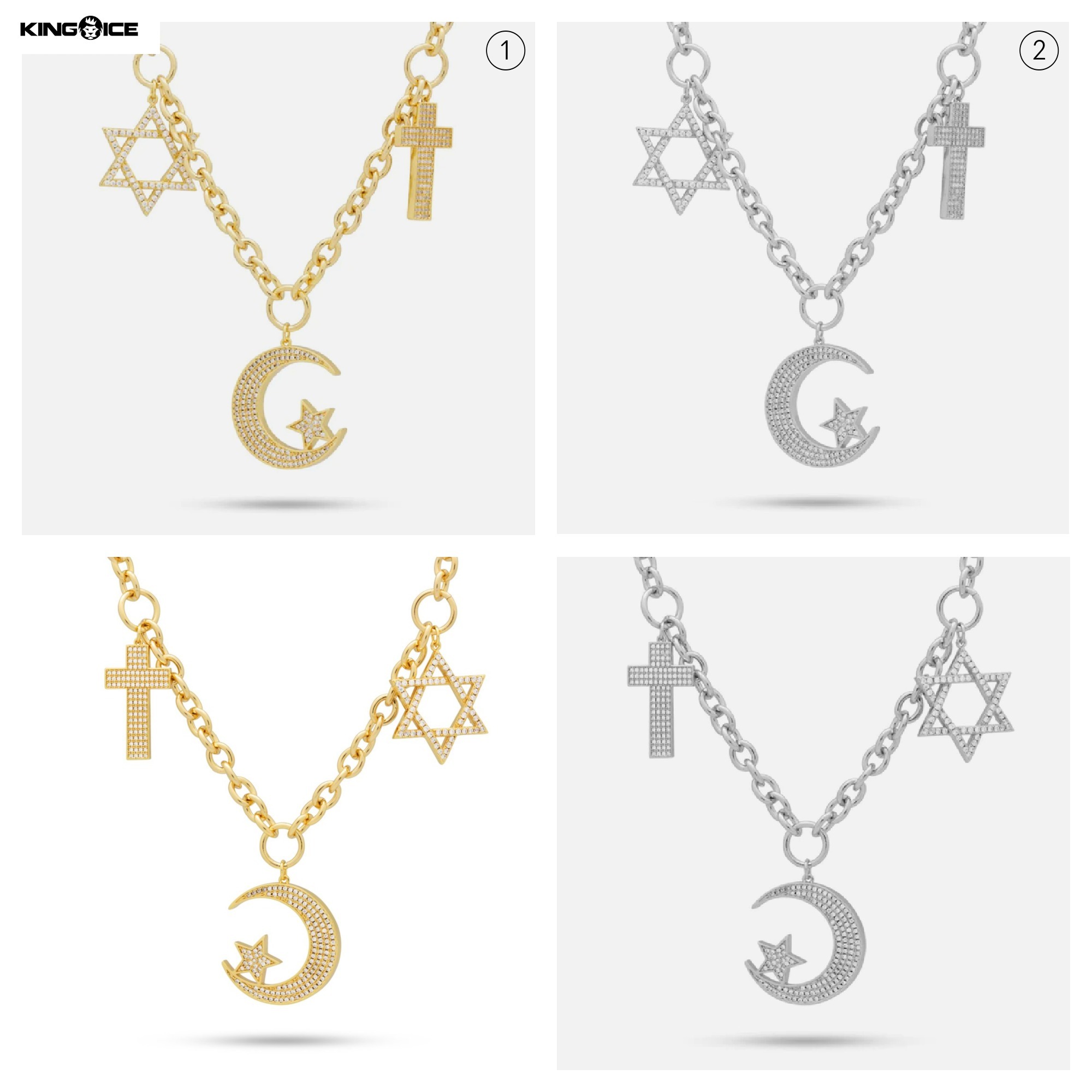 【King Ice】☆日本未入荷☆UNITY CHAIN OF ABRAHAM NECKLACE