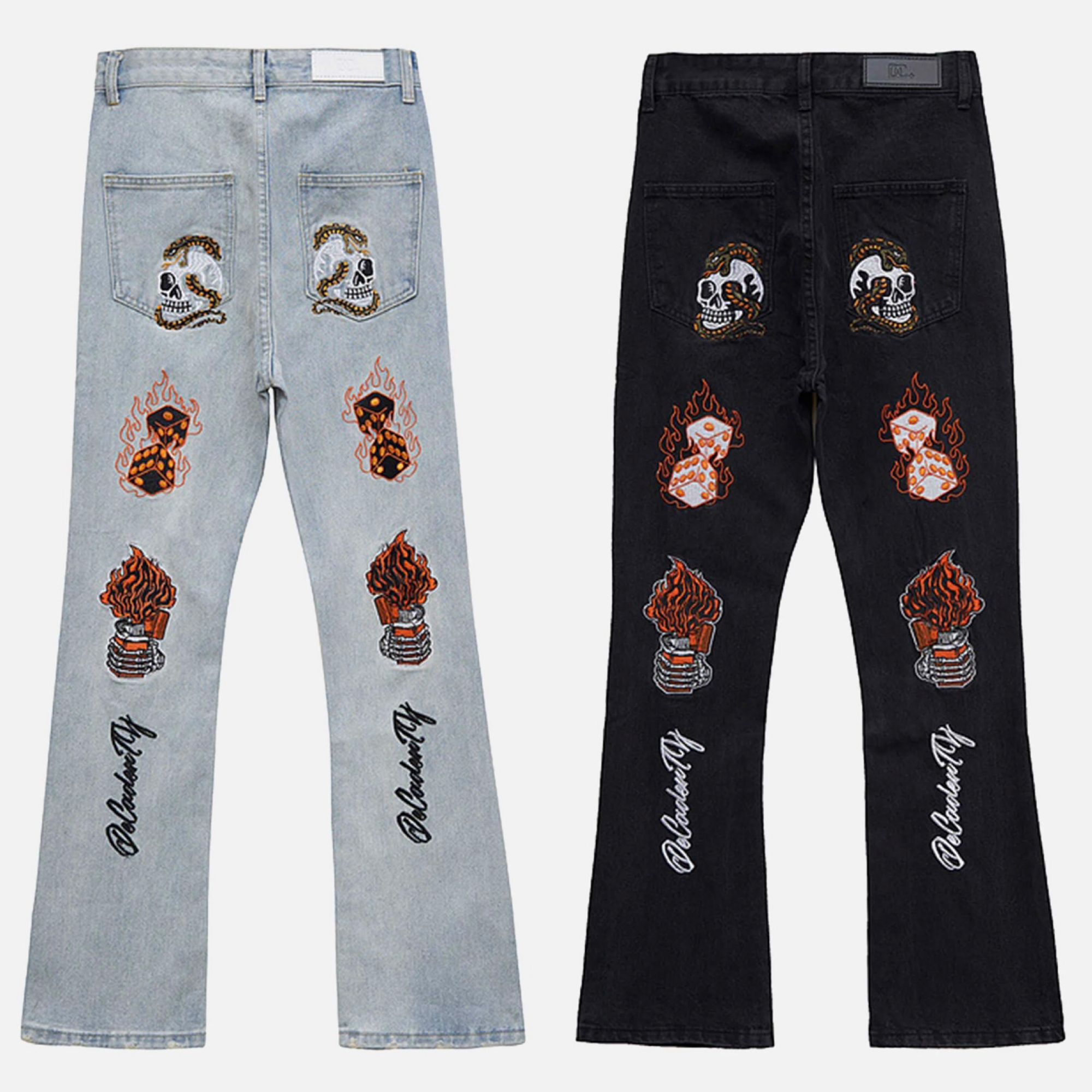 ★【IUGAMAKARAS】★Long Zipper Denim Pantsデニムパン.ツ★ ☆【IUGAMAKARAS】☆Long Zipper Denim Pantsデニムパン.ツ