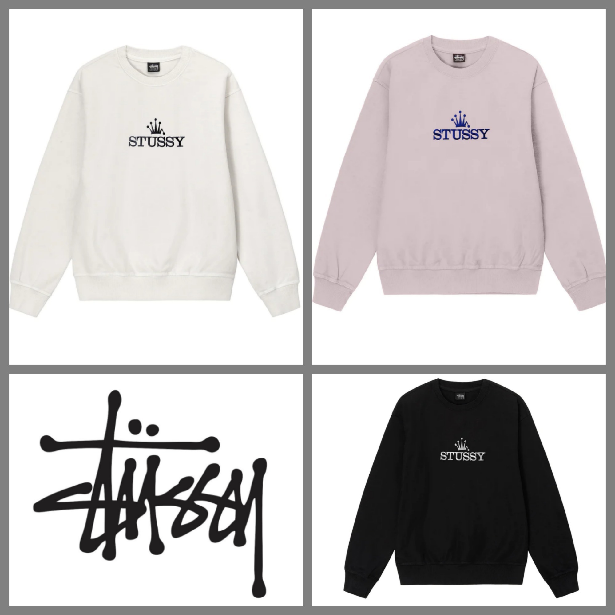 STUSSY ステューシー M グラマーピグメントダイレクトクルー-
