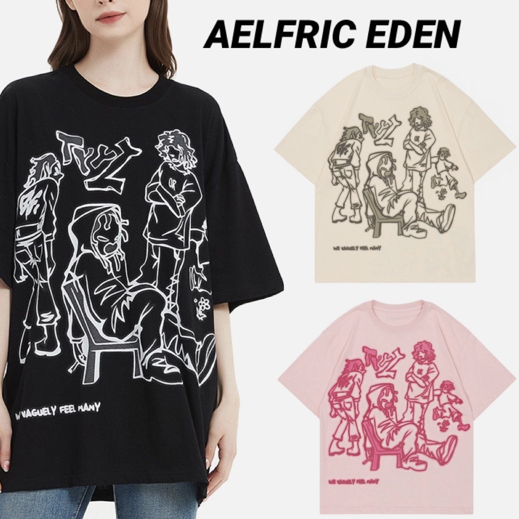 ◆AELFRIC EDEN◆漫画ライン キャラクタープリントTシャツ送料込