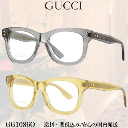 国内発送 Gucci LightAcetateGGCatEyeサングラス（関税送料込） GUCCI グッチ サングラス ラインストーン アジアンフィット
