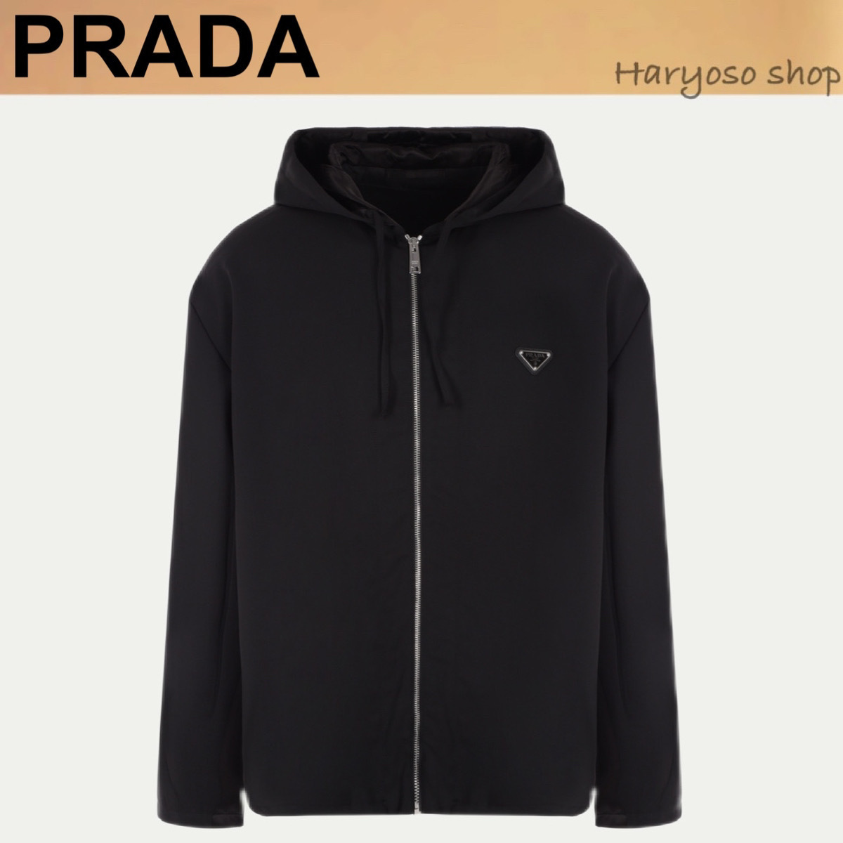 クリスマスファッション VIP価格☆PRADA☆フード付きウールジャケット