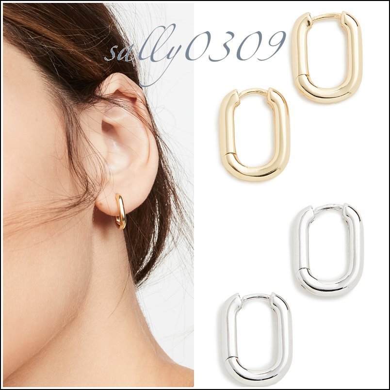 【関税・送料無料】Shashi★Cosmo フープピアス ２色