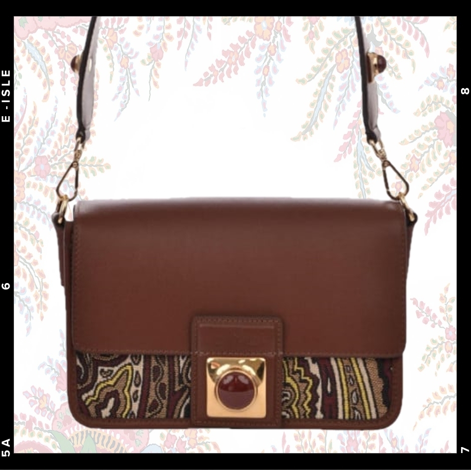 希少【ETRO】ペイズリー ジャカードパネル ショルダーバッグ
