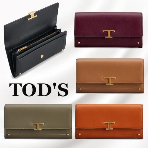 TOD'S】T タイムレス レザー ウォレット 財布・小物 折りたたみ財布