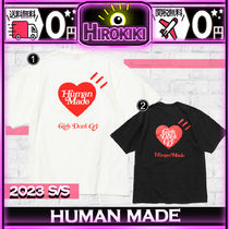 HUMAN MADE Unisex Street Style Collaboration Logo T-Shirts