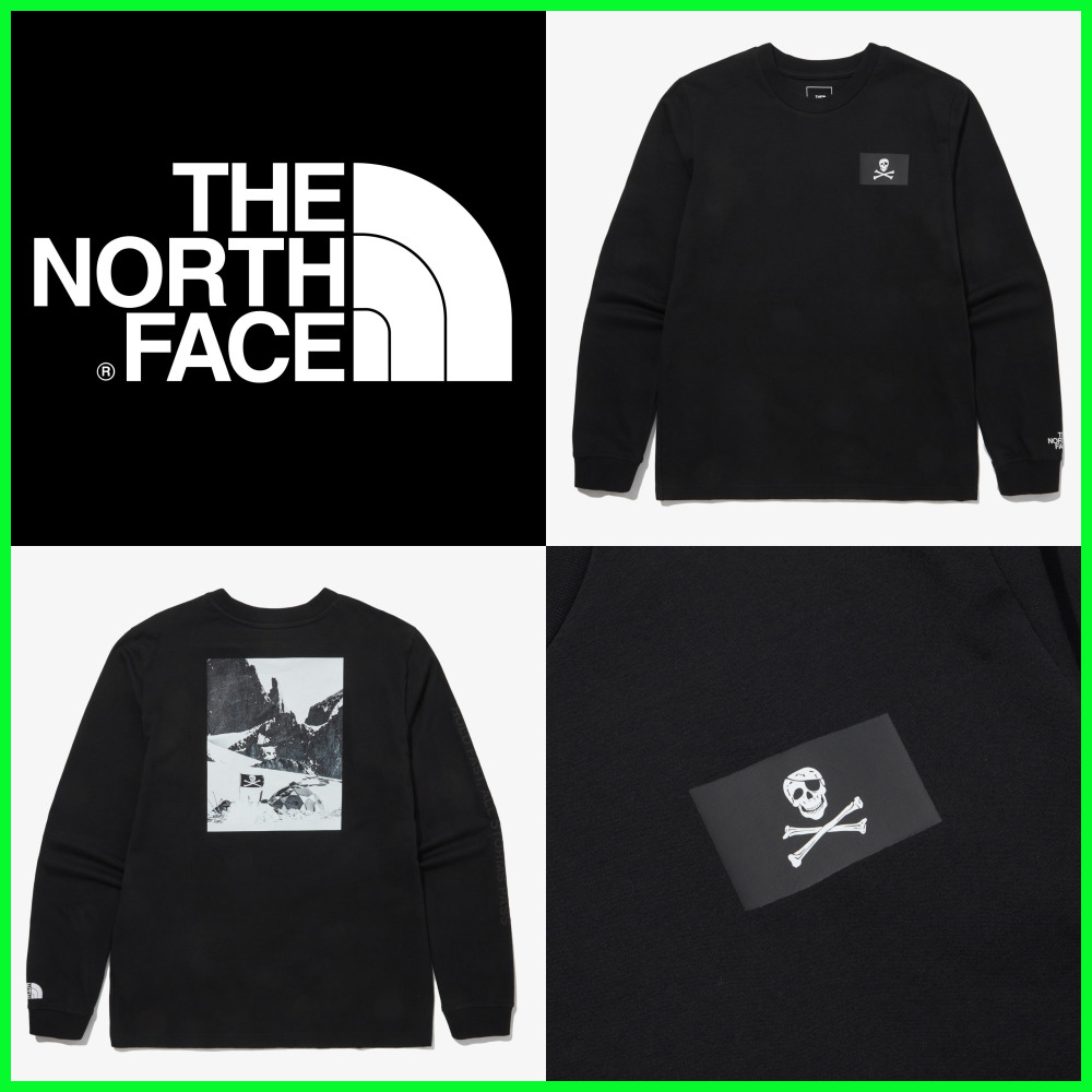 [ノースフェイス] ★M'S CONRADS FLAG L/S R/TEE★男女共用★
