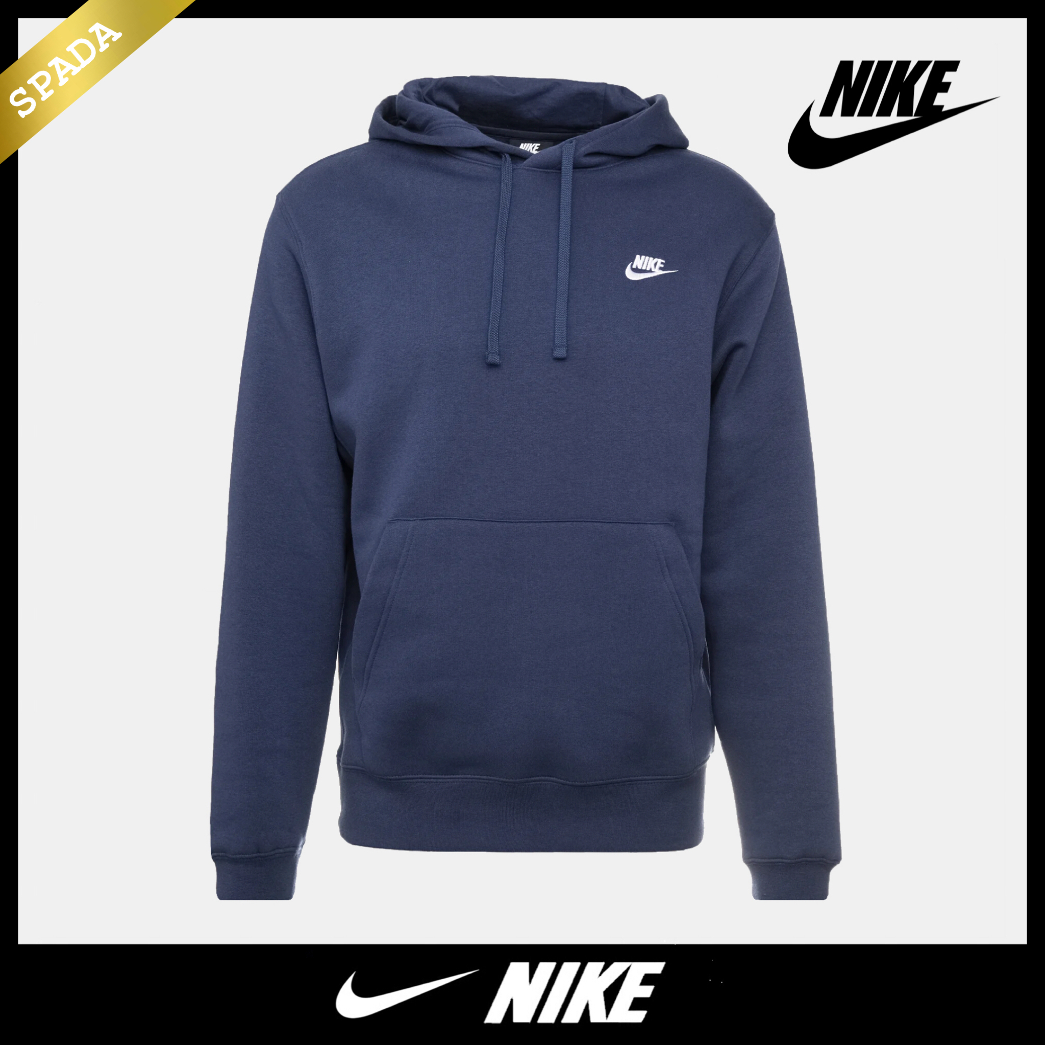 【NIKE】ロゴ プルオーバーパーカー ネイビー / 送料無料
